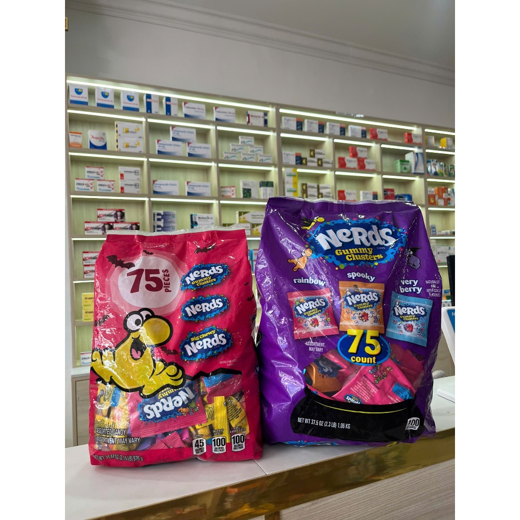 🍬🍬Kẹo Nerds Gummy Clusters phiên bản hỗn hợp 75 gói