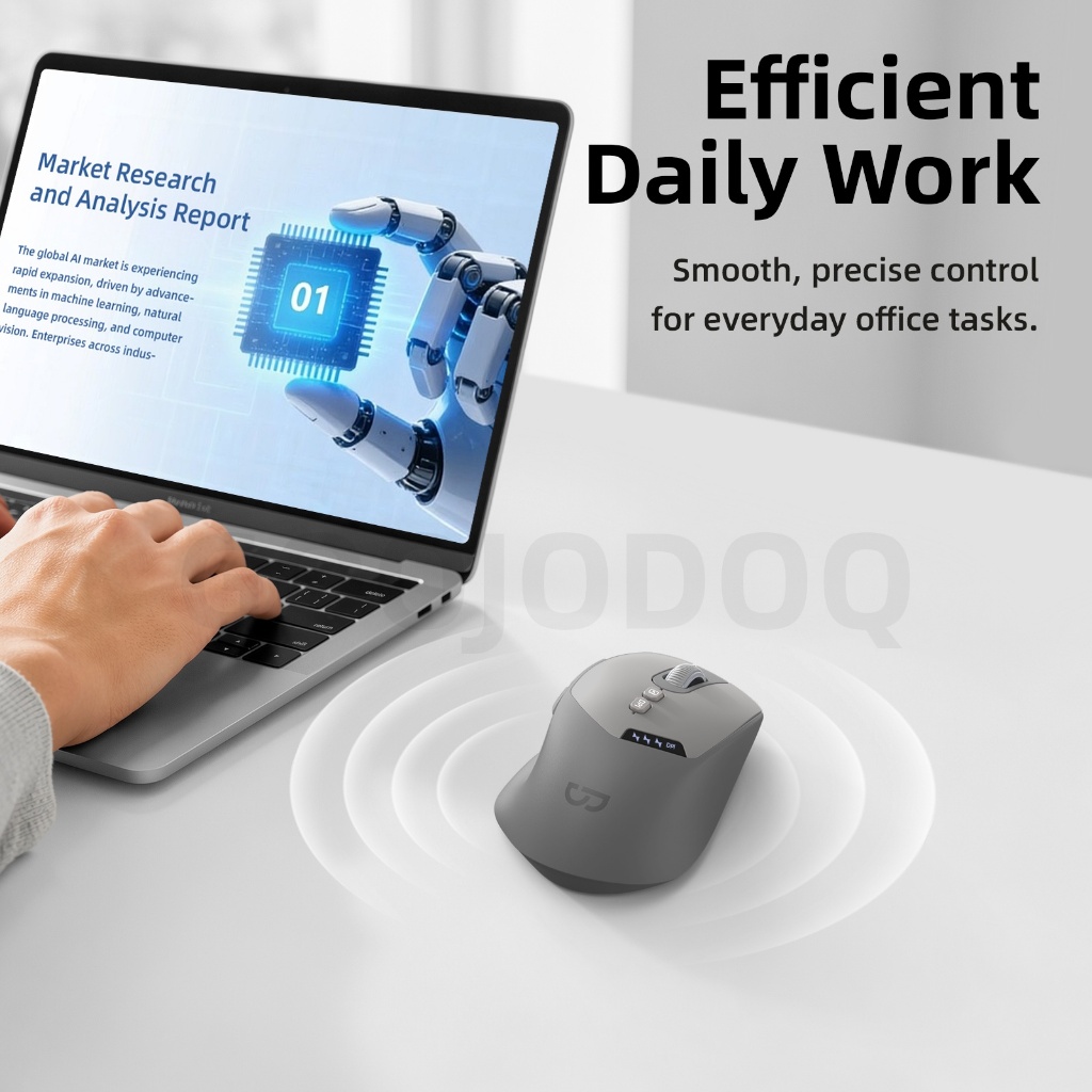 Chuột Không Dây GOOJODOQ 3 Chế Độ Kết Nối, Chuột Êm, Pin 50 Giờ, 4 DPI, 7 Nút, 4 Màu Thời Trang | BigBuy360 - bigbuy360.vn