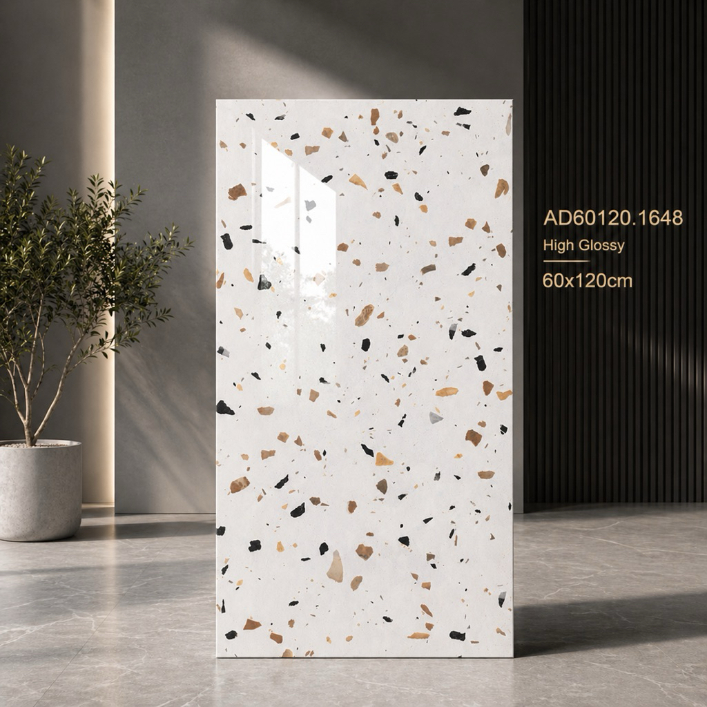 Combo 20m2 gạch lát nền 60x120 terrazzo bóng kính đẹp