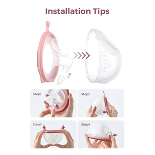 Bộ cup rảnh tay V2 Pro kèm dây hút - Cup hồng ( 2 Bên )