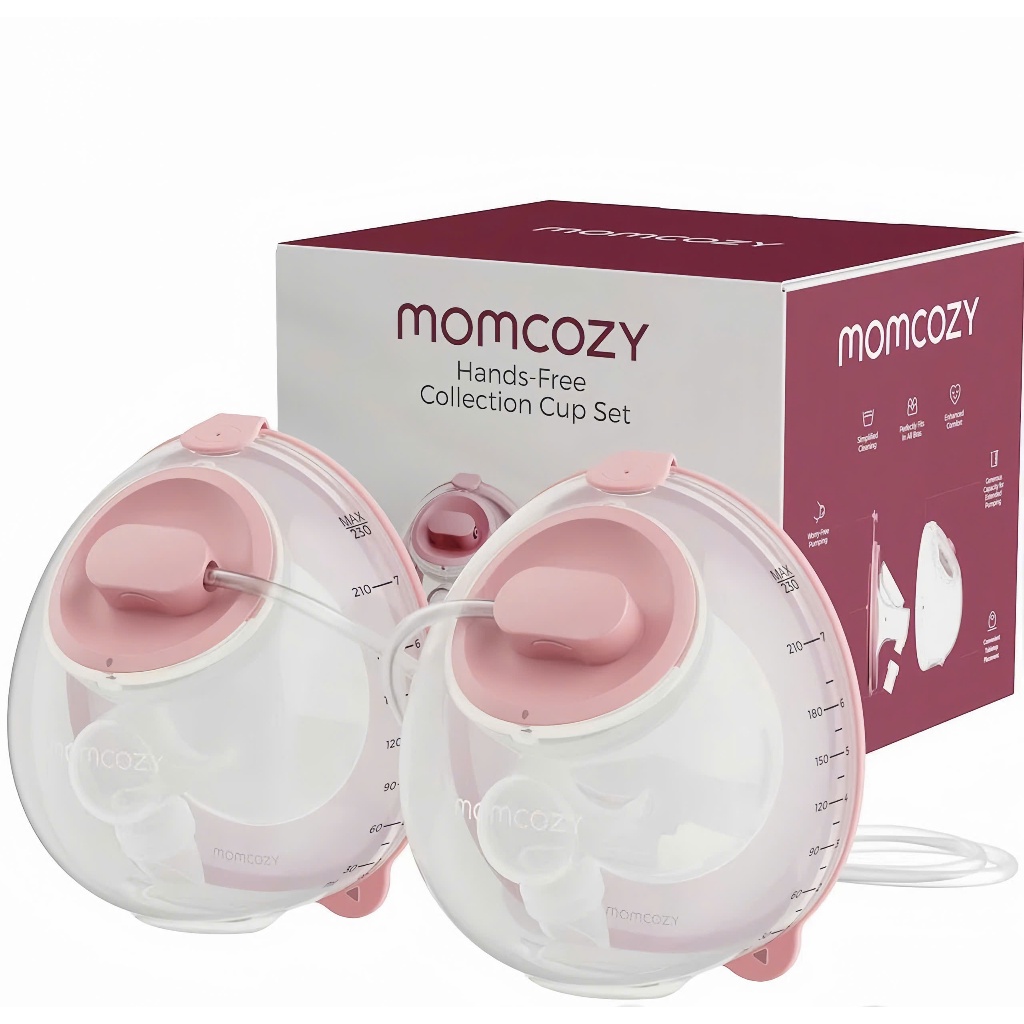 Bộ cup Momcozy V2 Pro kèm dây hút (cup hồng)
