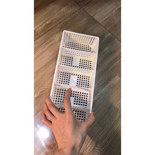 Combo 2 Khay/ Rổ Chia 5 Ngăn, Ngăn Tháo Rời Linh Hoạt(D30*R12.5*C5.5cm)