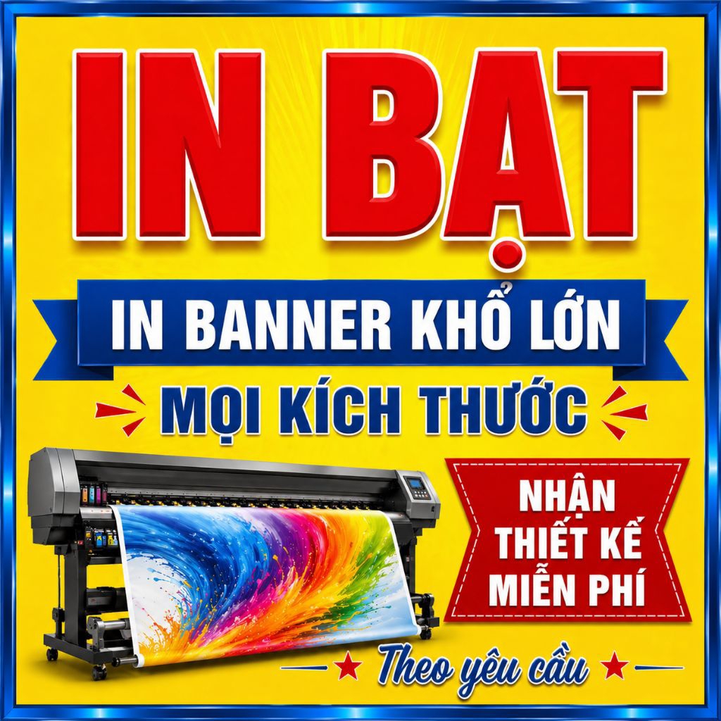 In phông biển quảng cáo, băng dôn, stander.....thiết kế miễn phí theo yêu cầu