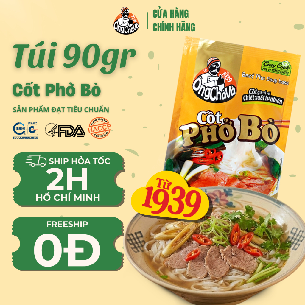 Cốt Phở Bò Ông Chà Và 90g (Beef Pho Soup Base)