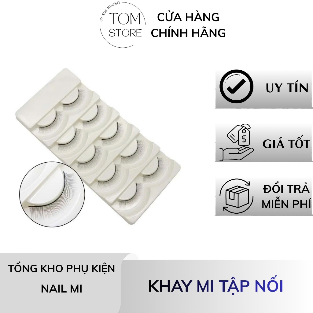 Mi Giả Tập Nối 5 Cặp Dùng Để Học Nối Mi [TOM STORE-PHỤ KIỆN NAIL MI]