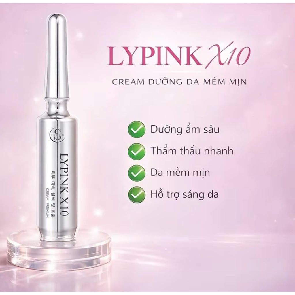 Kem Lypink x10 sáng hồng - dưỡng da sáng mịn hồng hào tại nhà