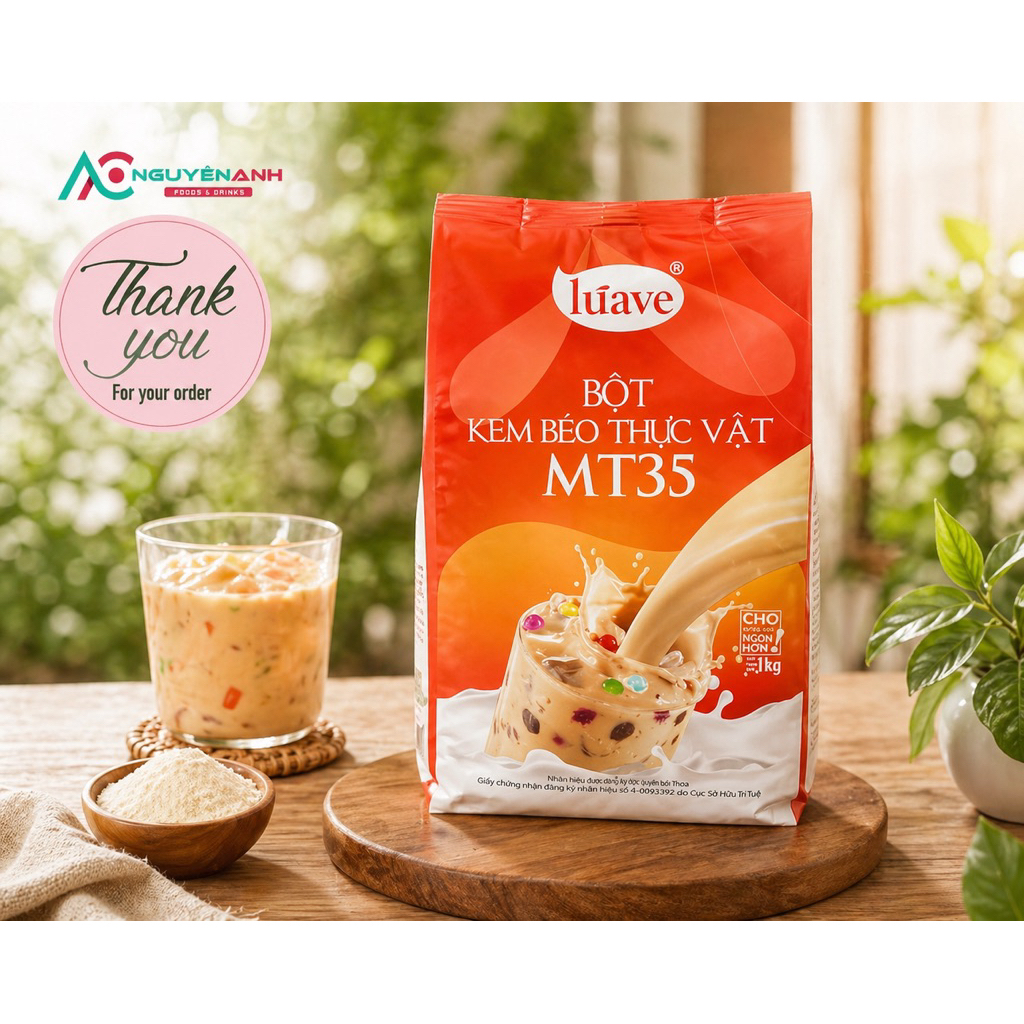 Bột MT35 Luave 1kg [Bột kem béo] Chuẩn Vị Với Độ Béo