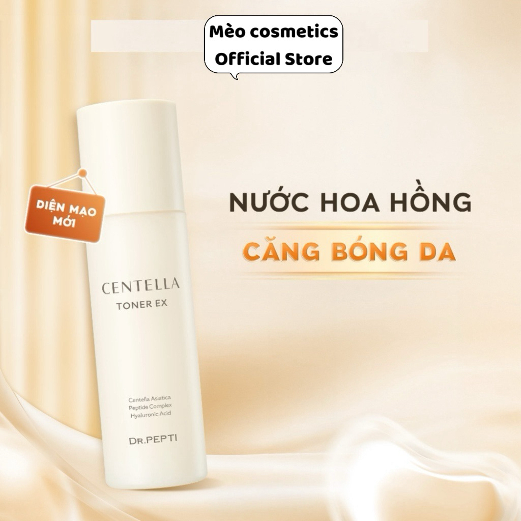 [CHÍNH HÃNG TEM PHỤ][MẪU MỚI] Toner căng bóng dưỡng ẩm Dr.Pepti+ Centella 180ml