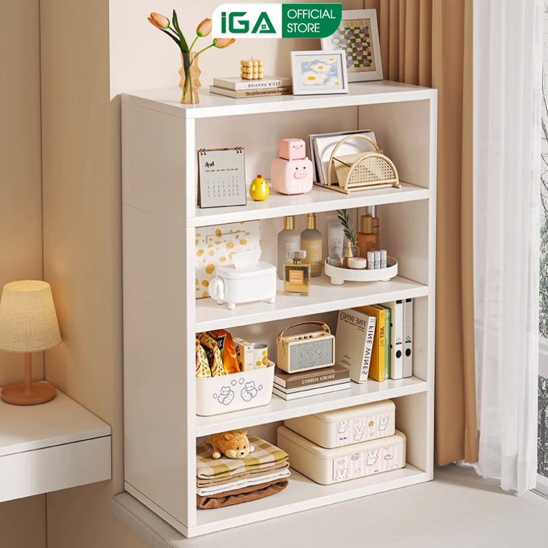 Kệ sách để bàn làm việc bàn học kệ gỗ đa năng chất liệu gỗ MDF decor góc làm việc cực đẹp IGA- GA30 | BigBuy360 - bigbuy360.vn