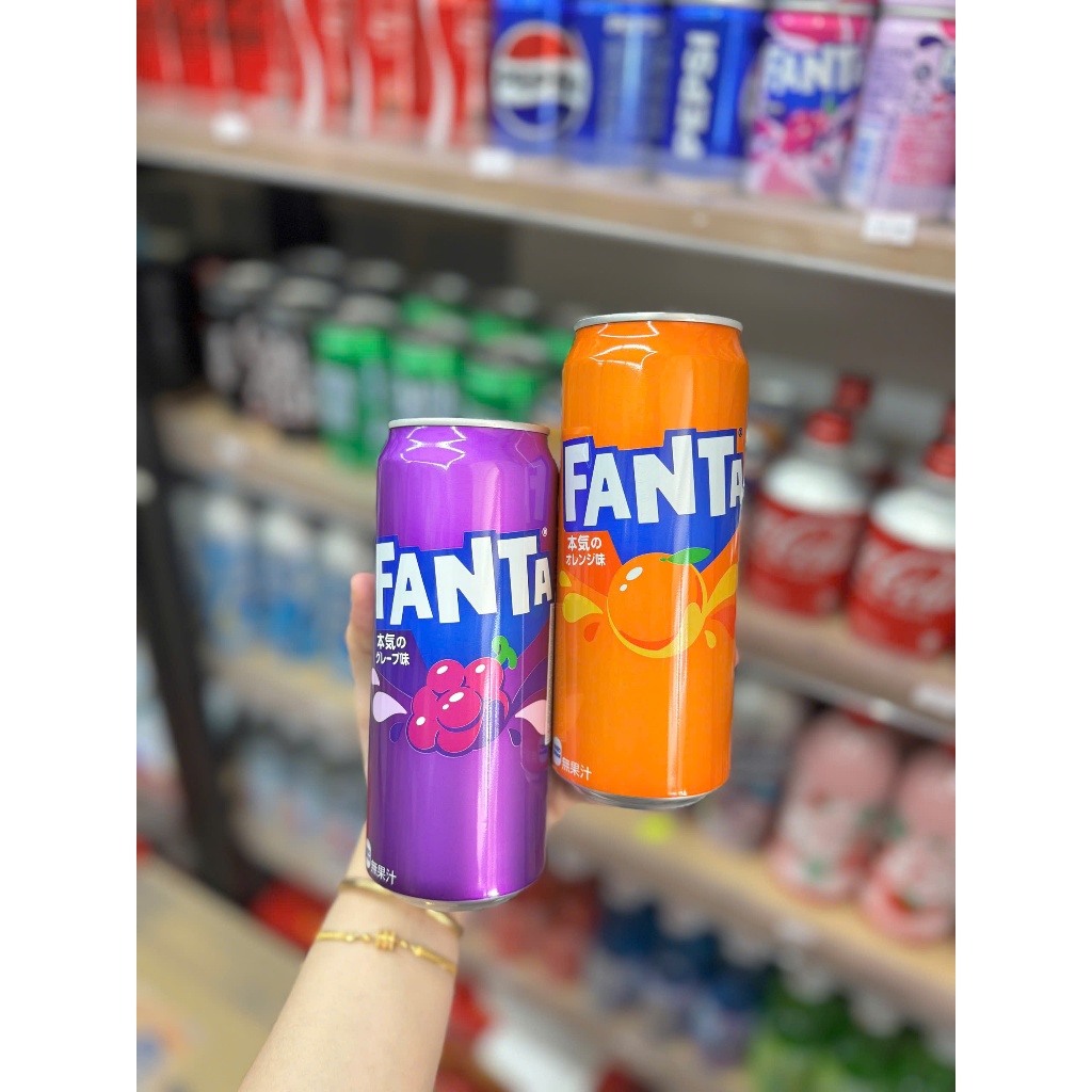 Fanta cam, fanta nho 500ml nội địa Nhật