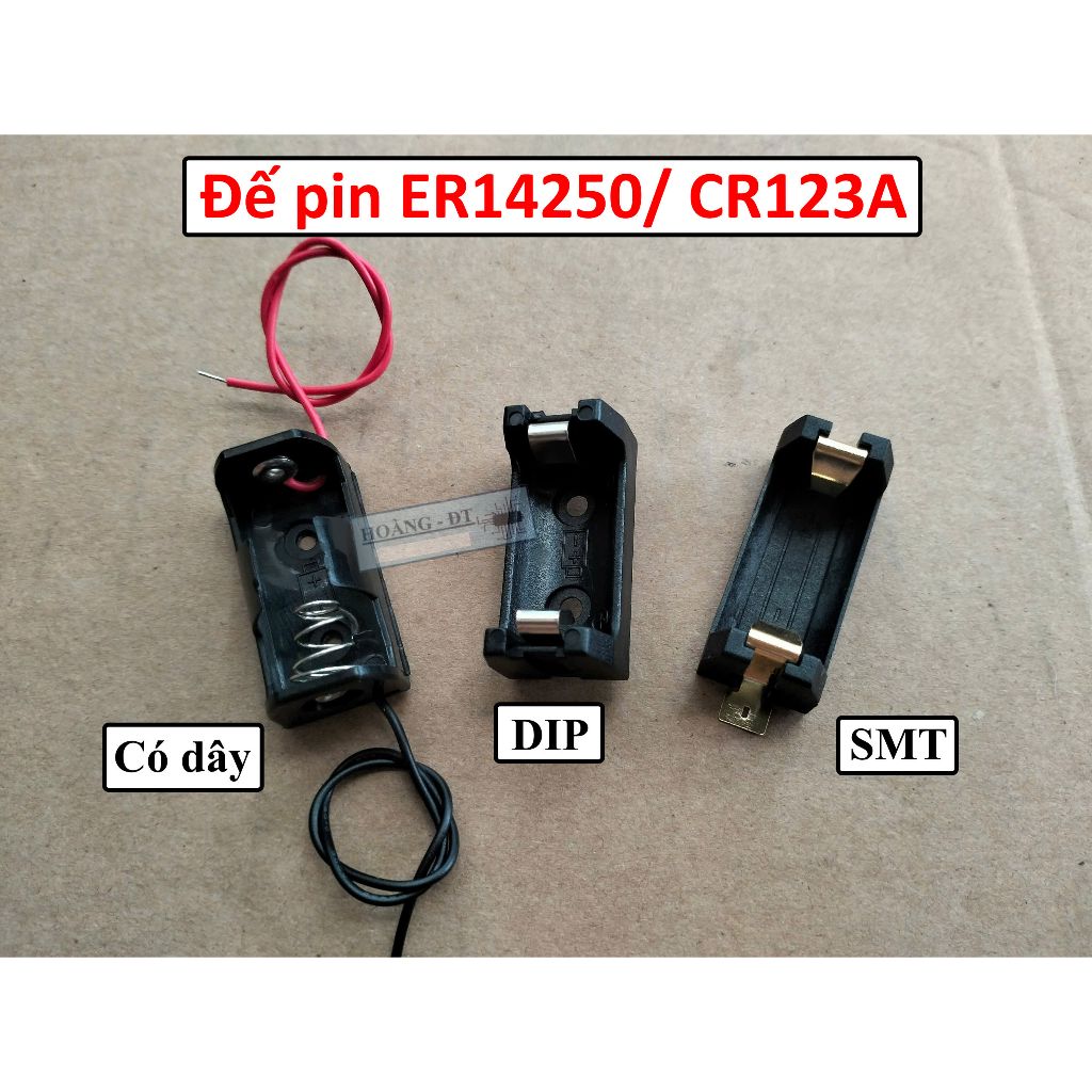 Đế pin 14250 123A đế pin ER14250 đế pin CR123A đế pin LS14250 đế pin LIR123A
