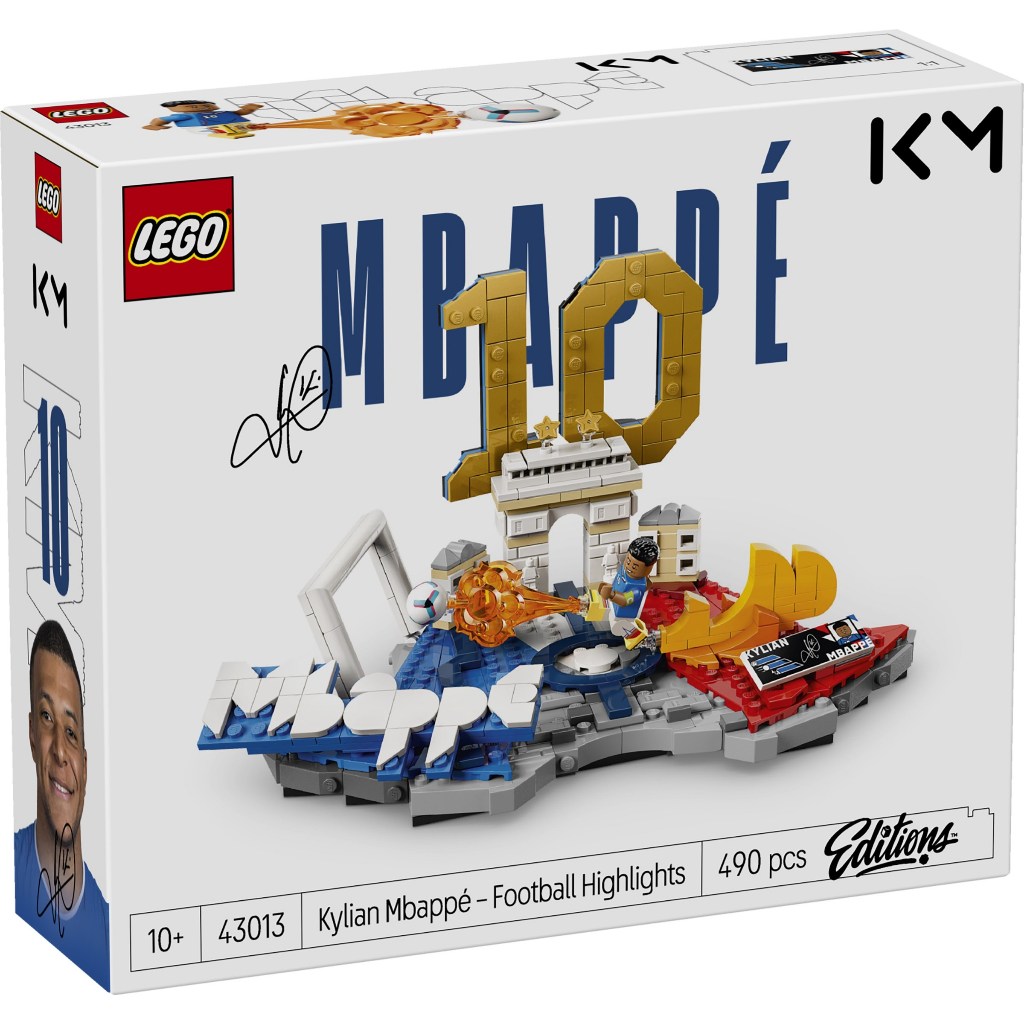 43013 LEGO Set Edition Kylian Mbappé – Football Highlights - Đồ chơi lắp ráp, sân cỏ, đá banh