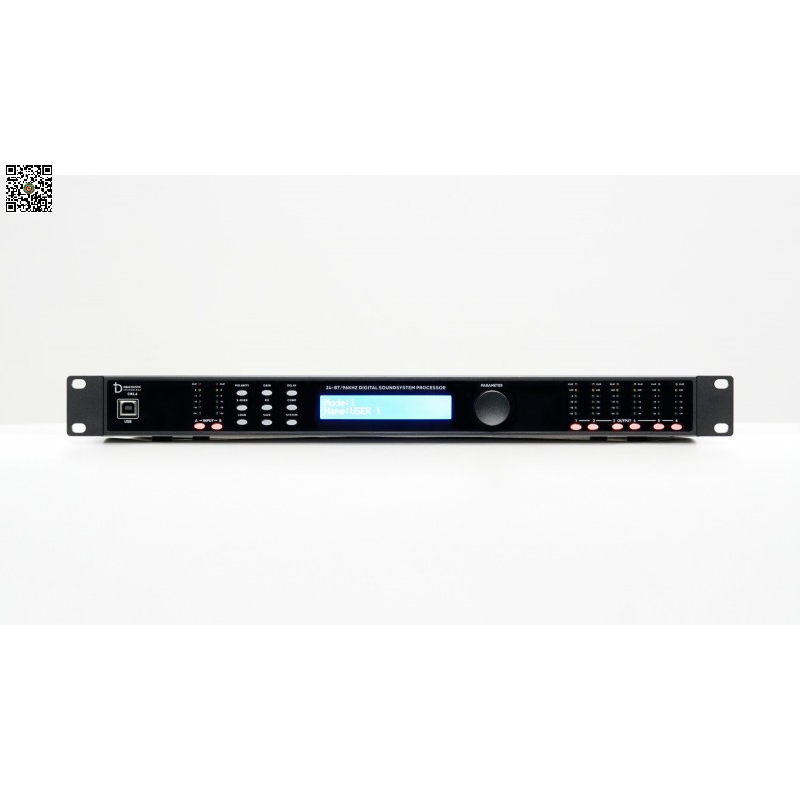 🎚️ Crossover DBacoustic CR2.6 Chính Hãng – Phân Tần Số 2 In 6 Out, DSP Chuyên Nghiệp