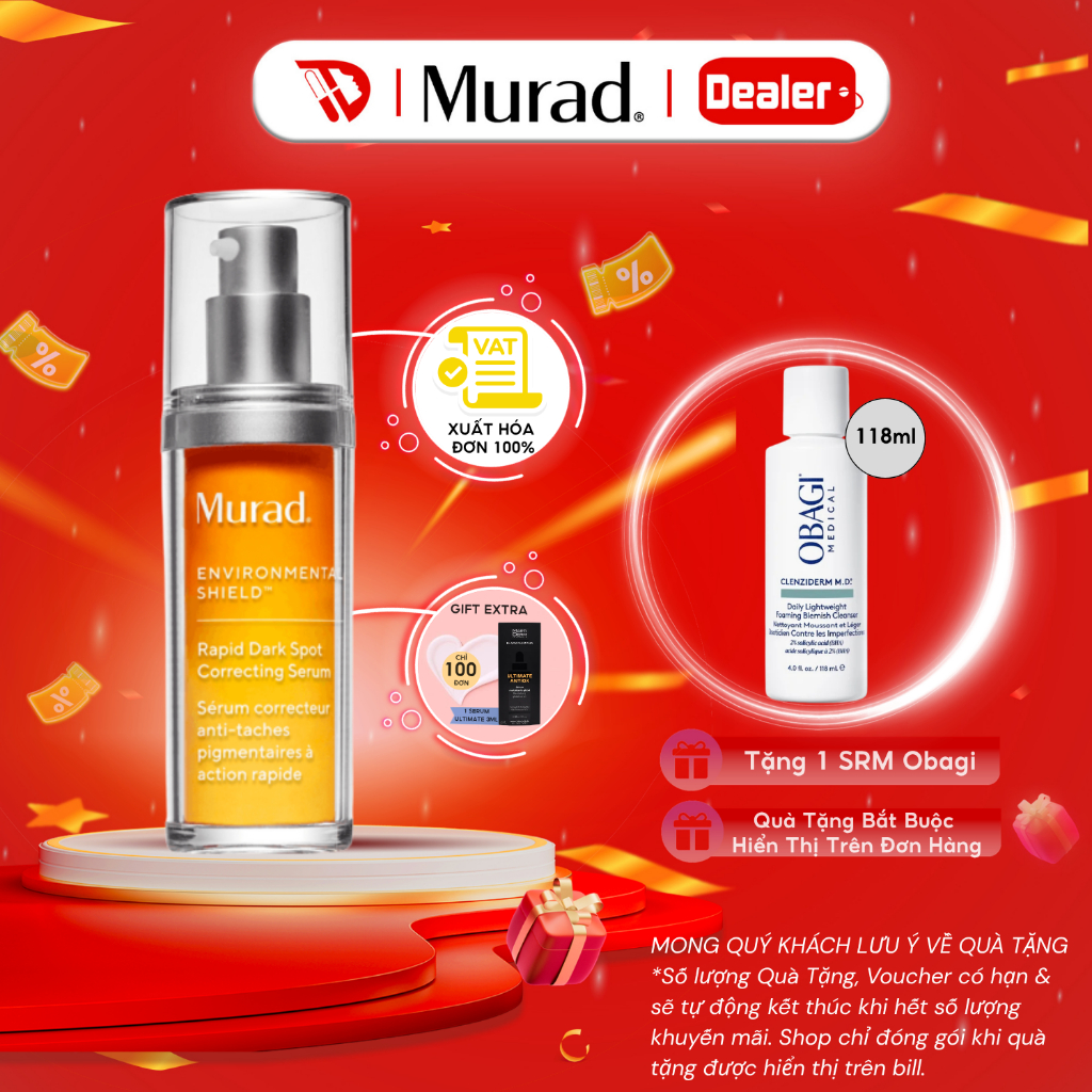 Tinh chất Murad làm sáng da, giảm thâm nám Murad Rapid Dark Spot Correcting Serum 30ml