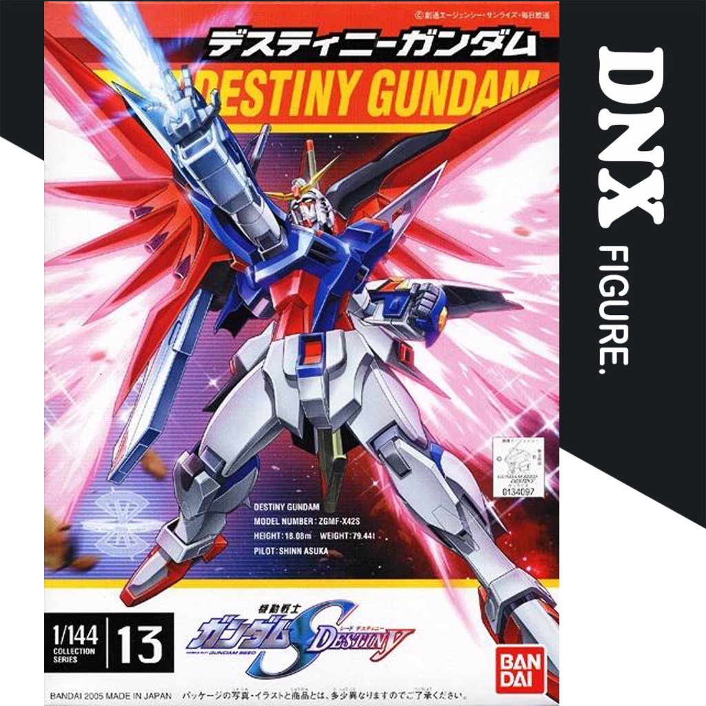 Mô Hình Lắp Ráp Seed Destiny No.13 Destiny Gundam (New Seal)