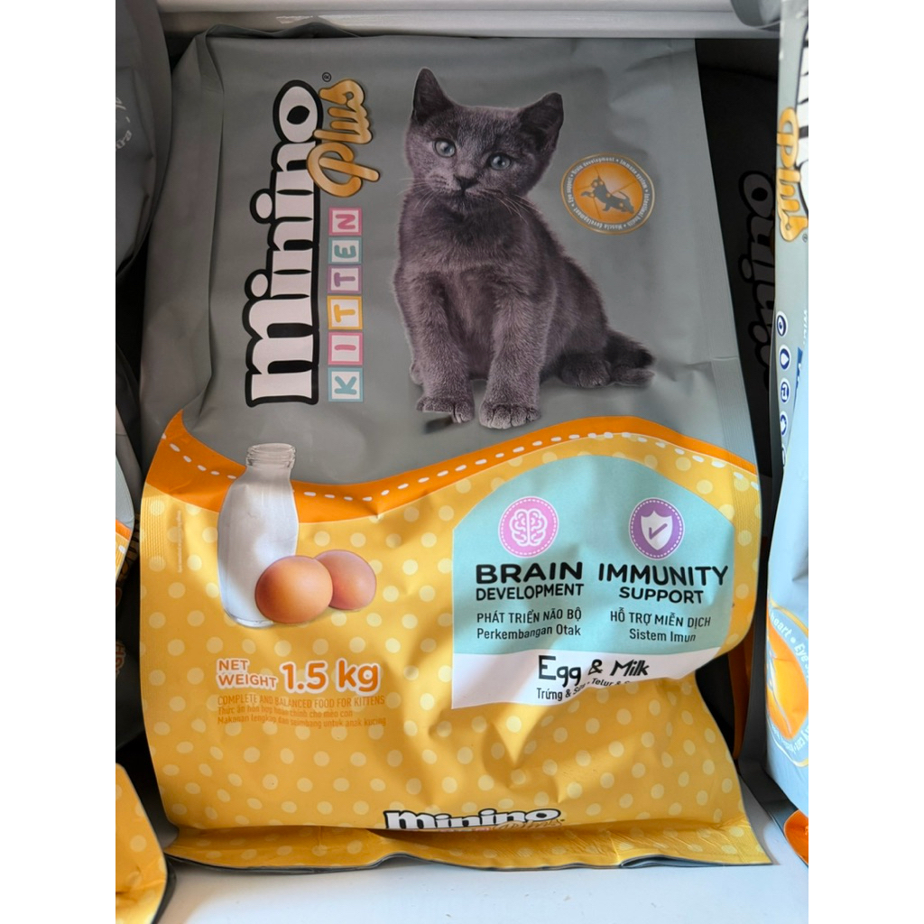 Hạt Minino plus kitten 1,5kg cho mèo