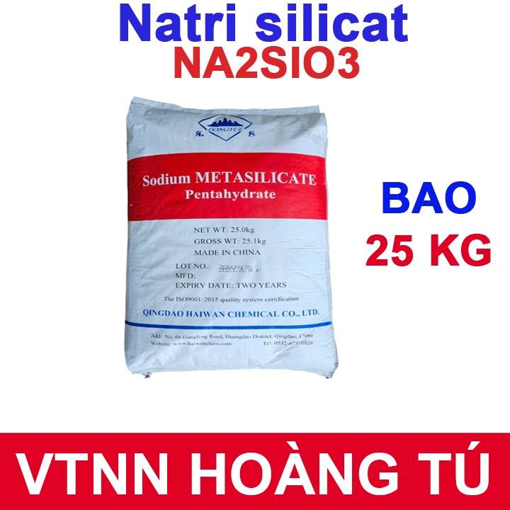 Silicat Natri Na2SiO3 Bao 25kg – Phục Hồi Cây Yếu, Chống Stress, Tăng Sinh Trưởng