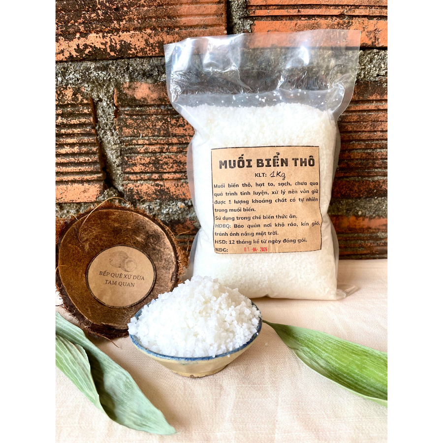 Muối Biển, Muối Hột, Sạch, 2kg.