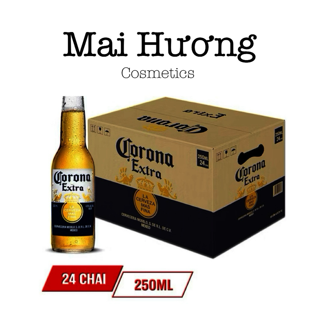 [ Sẵn -Hoả tốc] Thùng Corona Extra  24 chai x 250ml/chai
