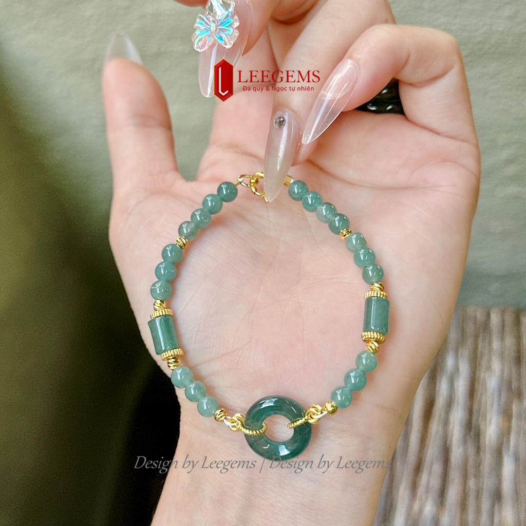 Lắc tay điếu lam, may mắn, hanh thông cho chủ nhân | Design by Leegems