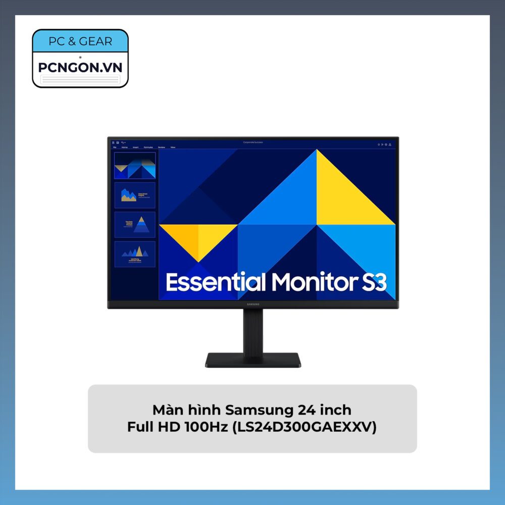 [PCNGON] Màn hình Samsung 24 inch Full HD 100Hz (LS24D300GAEXXV)