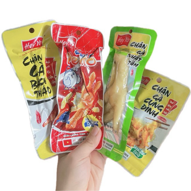 Combo 50, 60 gói chân gà Hey Yo, chân gà nhất tâm, bách thảo, pento, cung đình