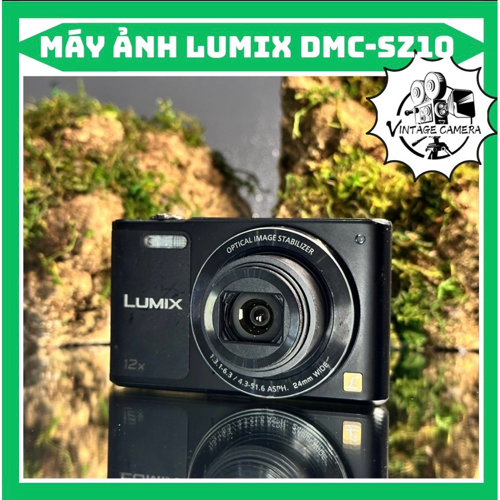 Máy ảnh KTS Panasonic Lumix DMC-SZ10 | Zoom 12x - Màn hình lật Selfie - Quay phim HD - Nhỏ gọn sang 