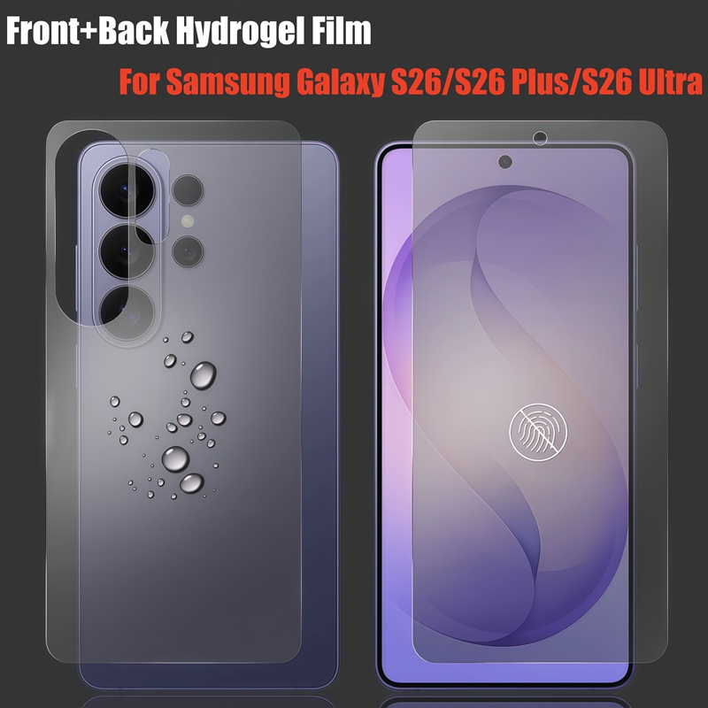 Front Back Hydrogel Film For Samsung Galaxy S26 Ultra S26 Plus S26+ S26Ultra HD Clear Matte Screen P