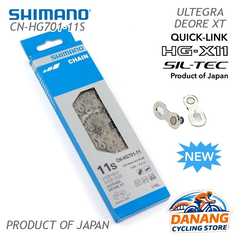 Xích sên xe đạp SHIMANO Ultegra/Deore CN HG701 Dùng Cho 11 Tốc Độ – Full Box Chính Hãng (Quick Link)