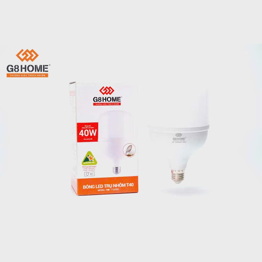 Combo 10 Bóng Đèn G8Home Chính Hãng 40w -  Led Siêu Sáng