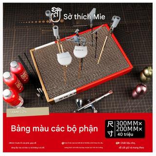 Khay Cắm Chi Tiết Sơn Mô Hình Hobby Mio Paint Station – Giá Đỡ Phơi Part Gundam, Kẹp Cá Sấu, Dùng Cho Airbrush 300x200mm