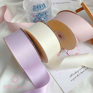 *(SET 2M/CUỘN 9M) Ruy băng lụa mờ Hàn Quốc cao cấp CỠ 38MM làm nơ, trang trí DIY, decor, gói quà, gói hoa, phụ kiện may