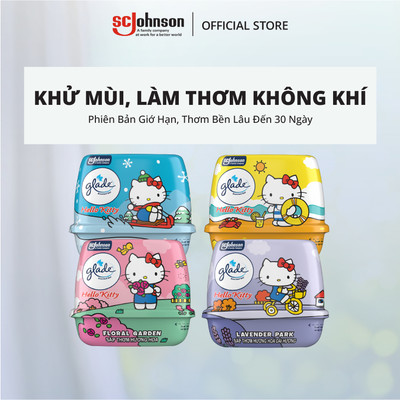 GLADE Combo 4 Sáp Thơm Hello Kitty Khử Mùi Lưu Hương Bền Lâu 180g x4