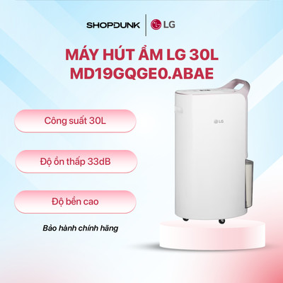 Máy hút ẩm LG Dual Inverter MD19GQGE0.ABAE (Màu Trắng) - Chính hãng