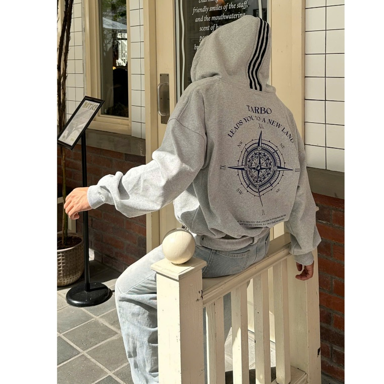 Tarbo.Club -Áo  Hoodie Zip Belt -  Áo Khoác Nỉ Khoá Kéo Form Boxy Thời Trang Nam Nữ Unisex