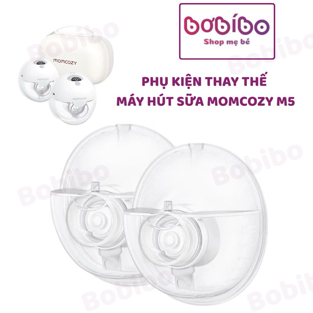 Phụ kiện máy hút sữa Momcozy M5 -Van chân không/Cổ nối/Cup hút sữa/Màng ngăn/ Phễu hút-Phụ kiện thay