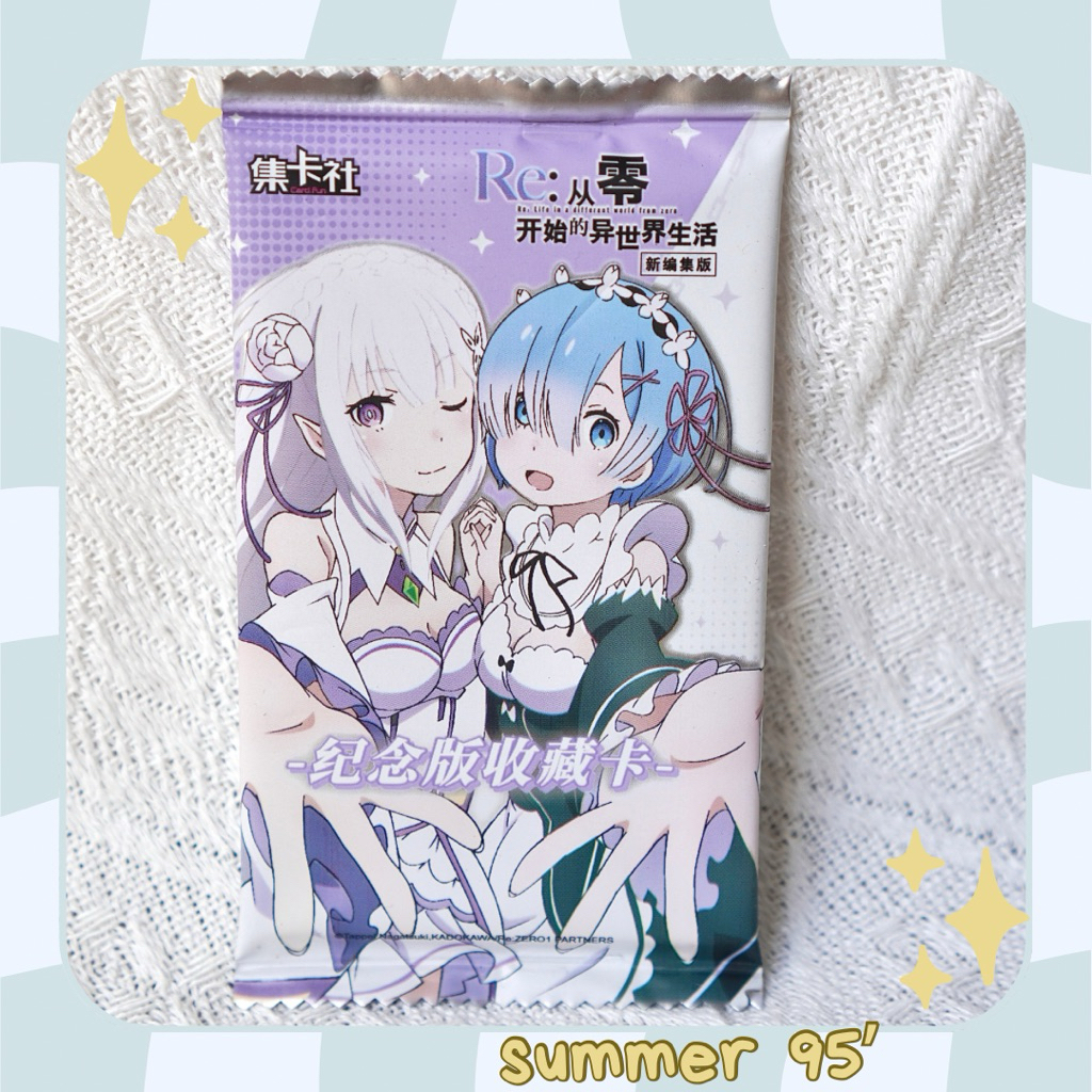 [SẴN-SUMMER 95’] Pack card thẻ nhân phẩm Re:Zero chính hãng