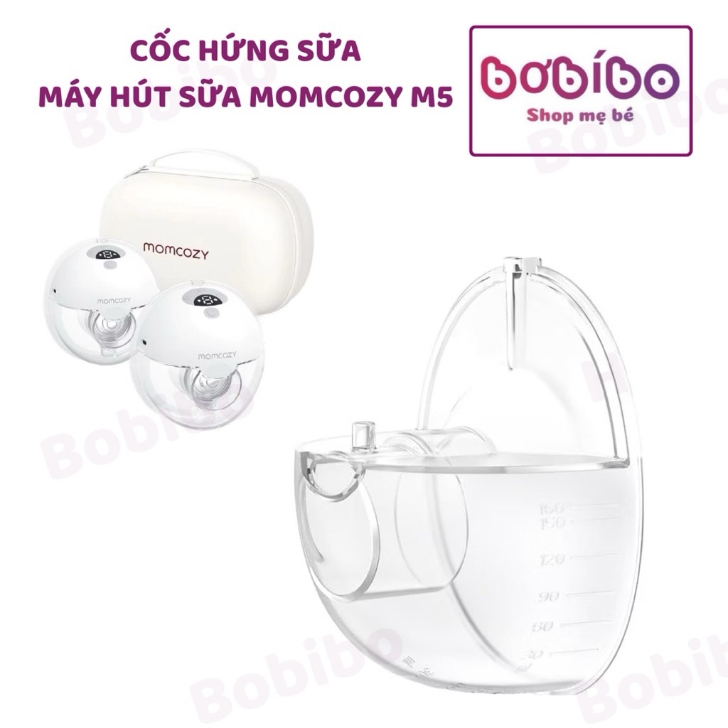 Cup nhựa, Cốc hứng sữa máy hút sữa Momcozy M5 -Phụ kiện thay thế máy hút sữa rảnh tay Momcozy M5