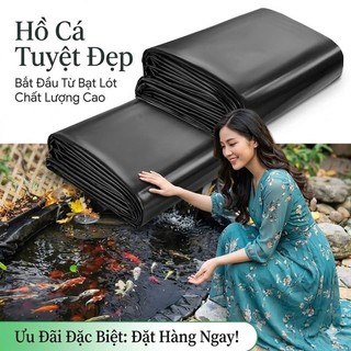 Tấm bạt lót hồ hdpe loại 0,3mm dùng làm lót ao hồ sông suối nuôi ốc ếch cá lươn