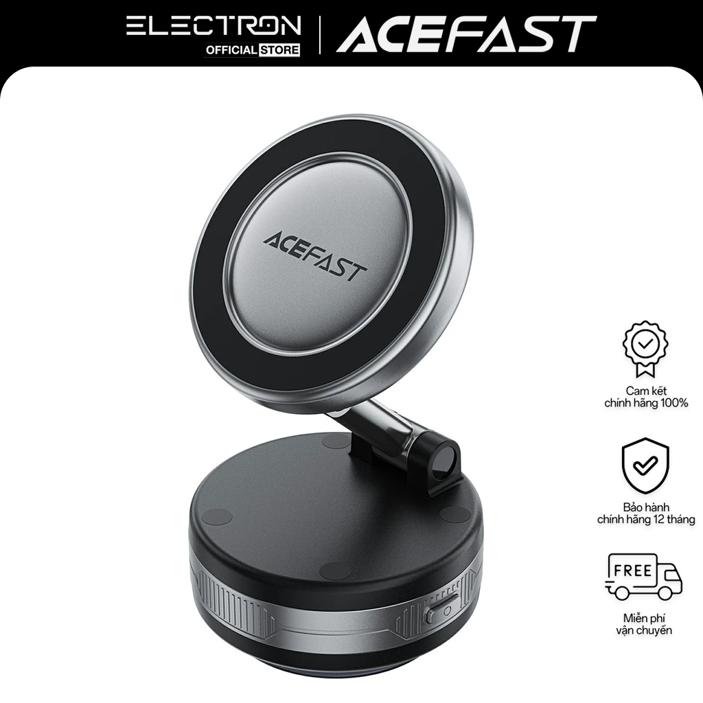 Giá đỡ điện thoại nam châm ACEFAST E30 hút chân không điện tử, đế hít thông minh gắn chắc đa bề mặt