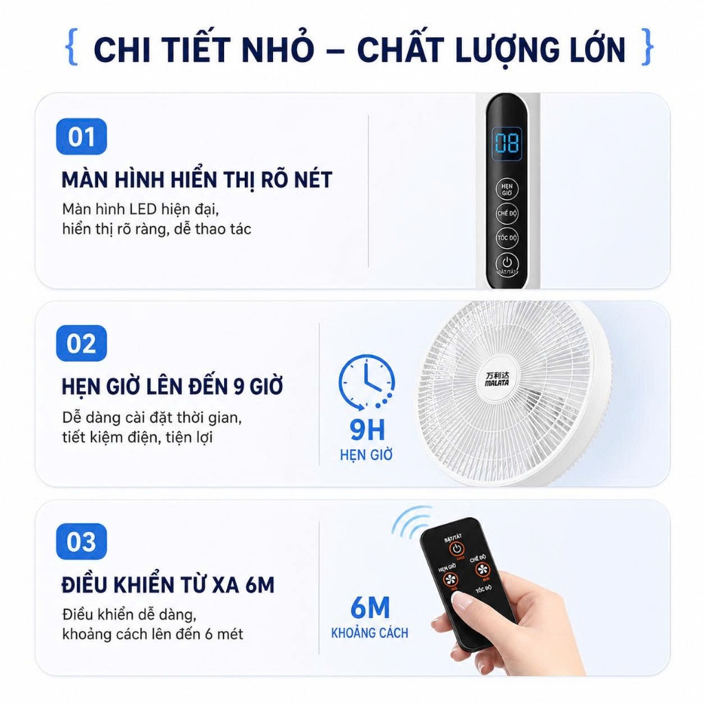 Quạt Cây Đứng Tiết Kiệm Điện ASAKI Công Suất Lớn 8 Cấp Độ Gió Có Điều Khiển Từ Xa | BigBuy360 - bigbuy360.vn