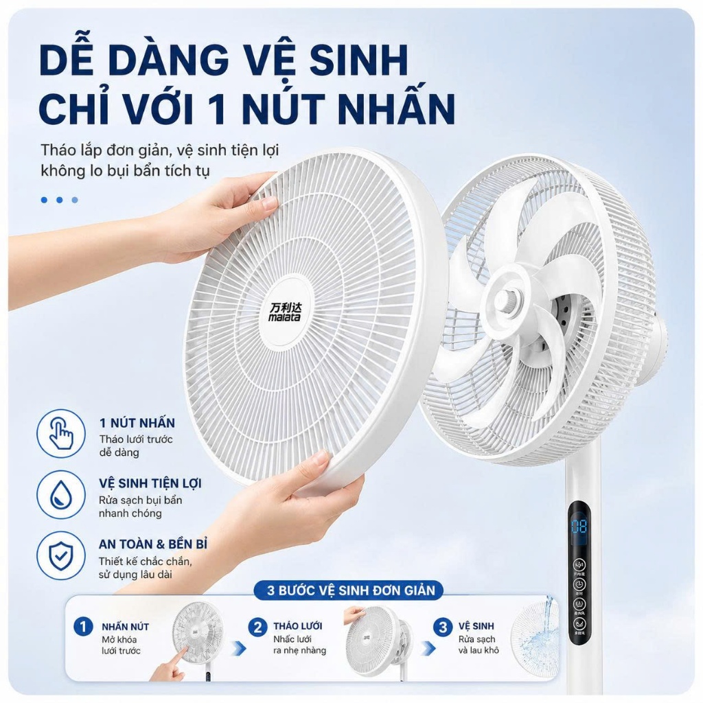 Quạt Cây Đứng Tiết Kiệm Điện ASAKI Công Suất Lớn 8 Cấp Độ Gió Có Điều Khiển Từ Xa | BigBuy360 - bigbuy360.vn