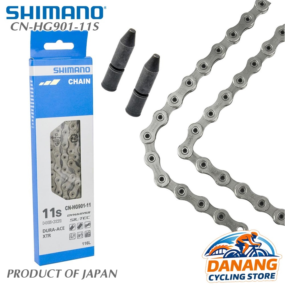 Xích Sên Xe Đạp SHIMANO Dura-Ace CN HG901 Dùng Cho 11 Tốc Độ – Full Box Chính Hãng (Khoá Pin)