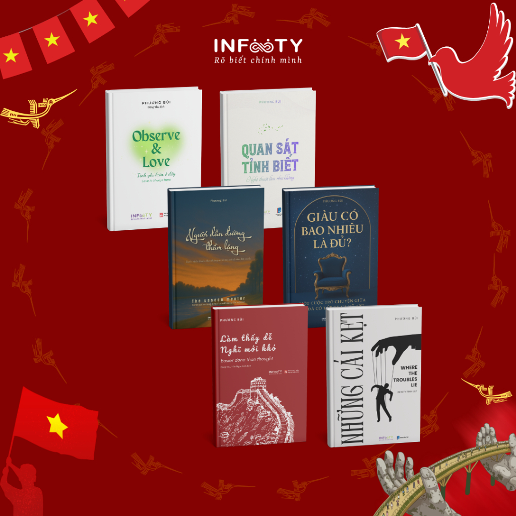 Series Sách Observe & Love - Trao gửi lối sống Tỉnh Biết và Yêu Thương | Infinity Books | Phương Bùi