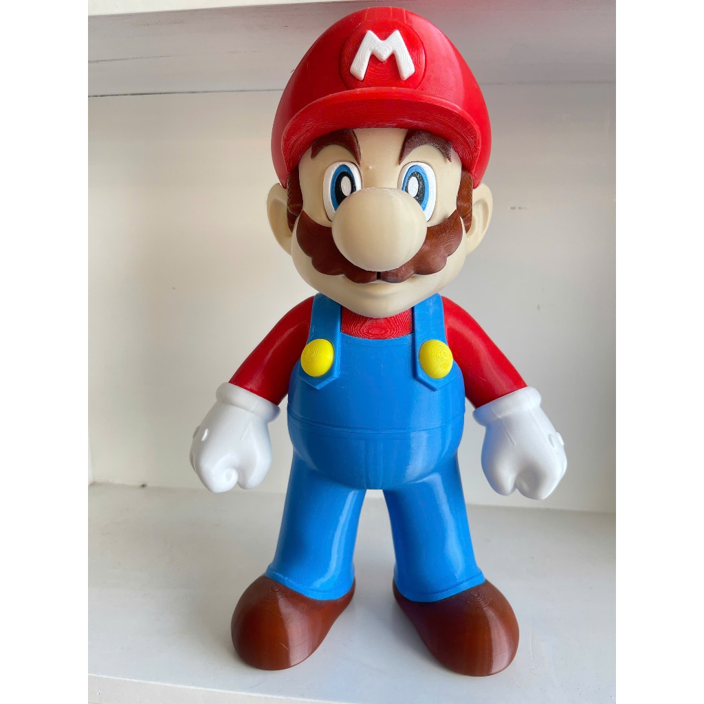 Mô hình mario lắp ghép cao 30cm quà tặng sinh nhật, decor bàn làm việc , decor phòng ngủ