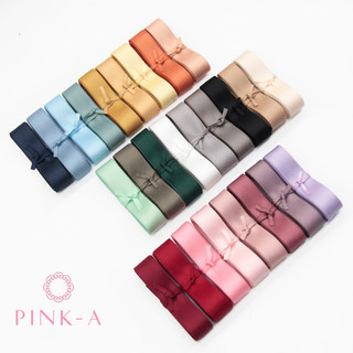 *(SET 2M/CUỘN 9M) Ruy băng lụa mờ Hàn Quốc cao cấp CỠ 16MM làm nơ, trang trí DIY, decor, gói quà, gói hoa, phụ kiện may