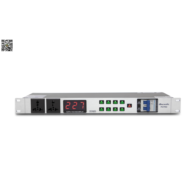 🔌 Quản Lý Nguồn DBacoustic P9 Pro Chính Hãng – 8 Kênh Auto, Delay 1–999s, Bảo Vệ Dàn Âm Thanh