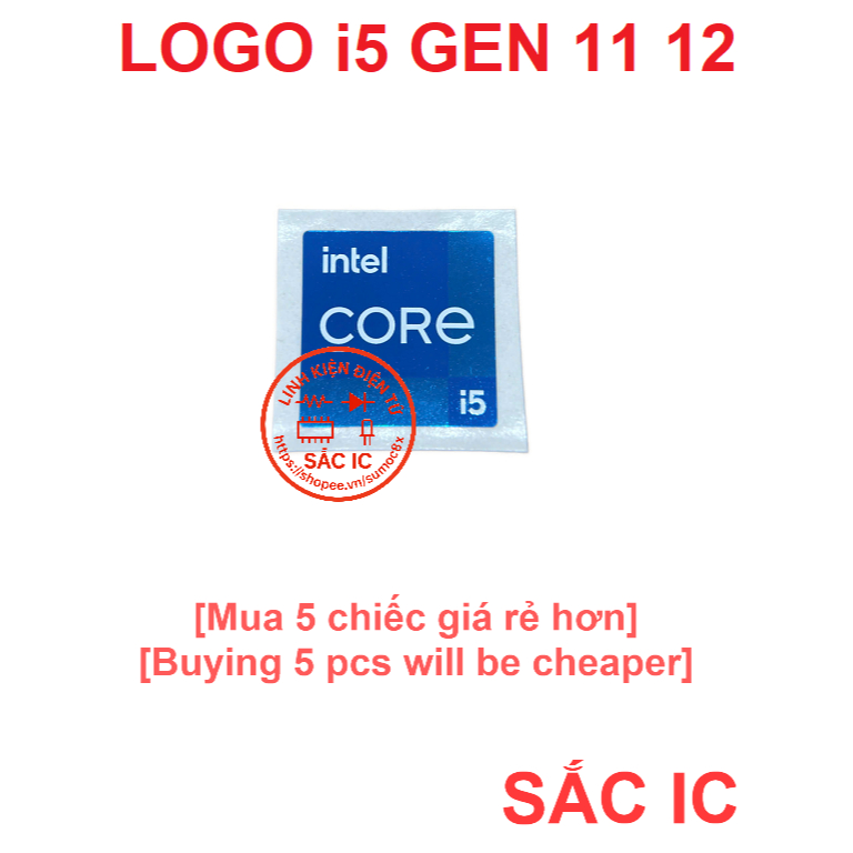 [LOGO][1] Nhán dán logo I5 thế hệ 11 12 - GEN 11 12