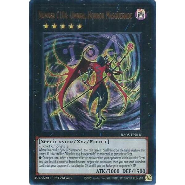 [ Bài Yugioh Chính Hãng ] Number C104: Umbral Horror Masquerade - RA05-EN046 - Super/Ultra/Secret