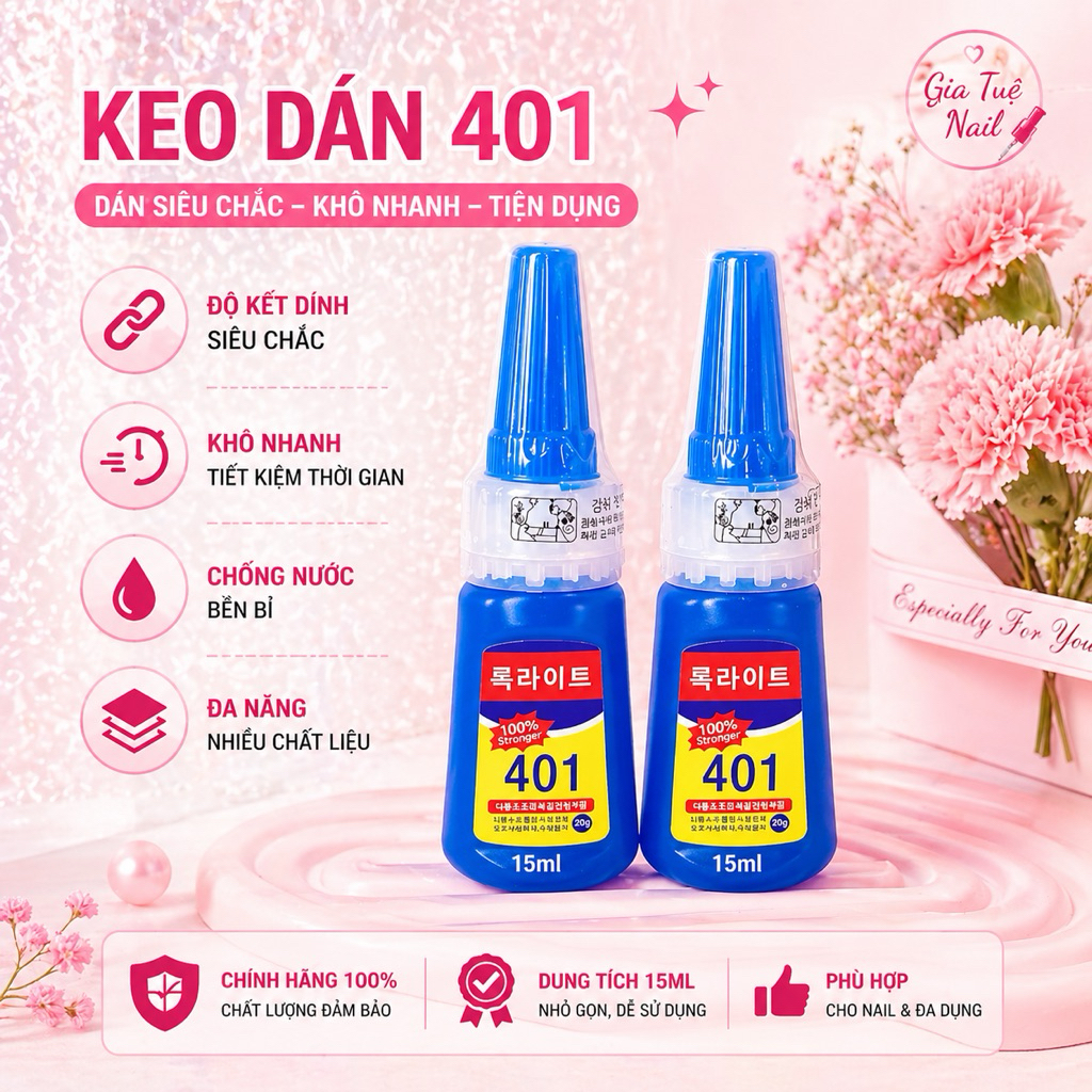 Keo 401 siêu chắc (1 chai)